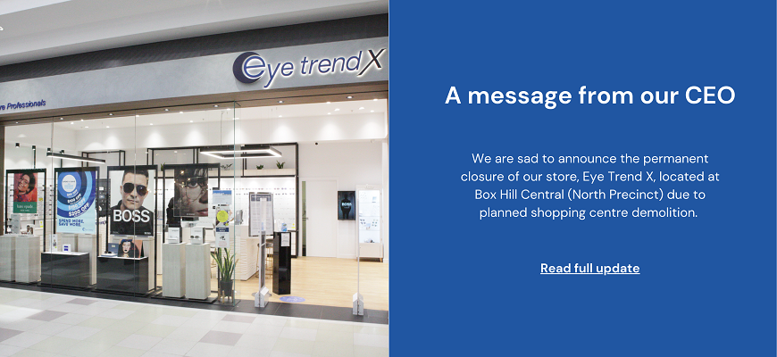 Permanent Store Closure Notice – Eye Trend X